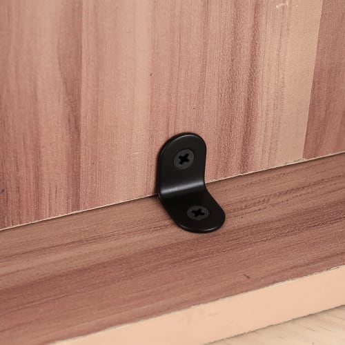 L-shaped Bracket, Angle Bracket, L-shaped Bracket, Right-angle Bracket, Right-angle Hook, Shelf Bracket, Bracket Hardware with Screws, Black, 20x20x2.