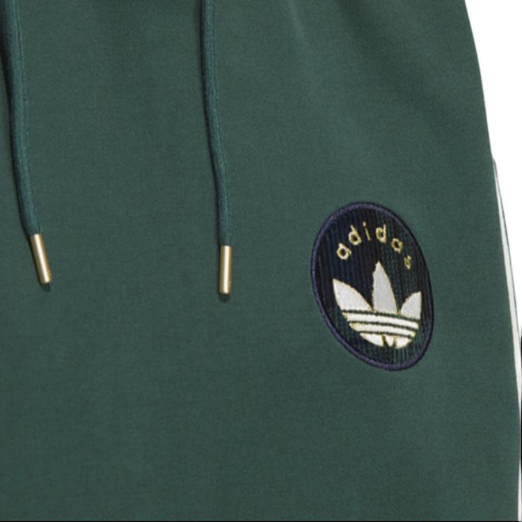 adidas Originals Comfortable Striped Long Sleeve Hoodie Women Hoodies Green JC6854