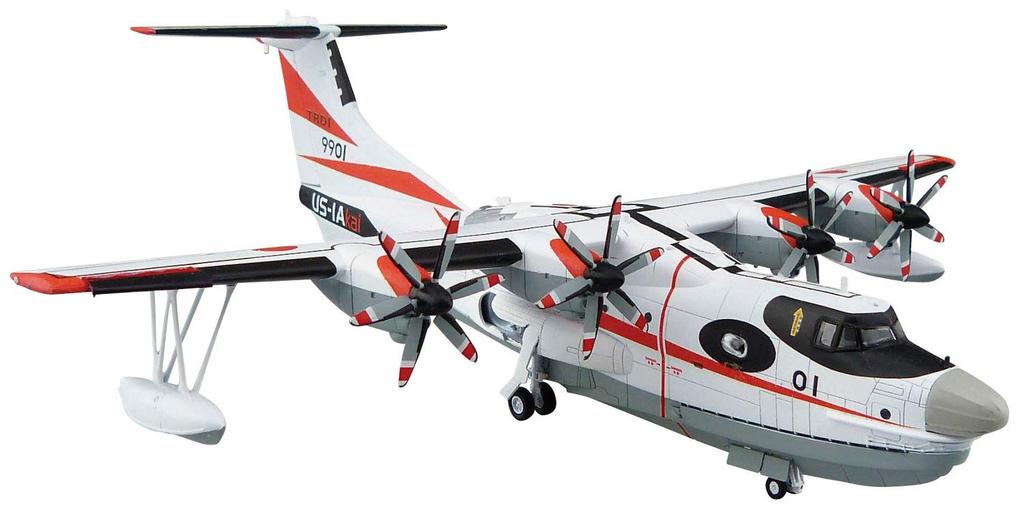 Aoshima Bunka Kyozai Aircraft Japan Maritime Force Prototype Rescue Squadron Plastic Model Kit Co., Ltd. 1/144 No.2 Self-Defense US-2