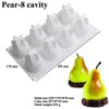 3D Pear French Mousse Cake Silicone Mold for DIY Desserts