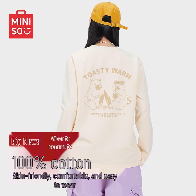 MINISO Men s Casual Long-Sleeve T-Shirt 3XL
