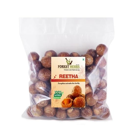 THE FOREST HERBS Natural Care from Nature Whole Dried Reetha, Soap Nuts, Aritha Raw Form,For All Hair Type 500G, 1 Count
