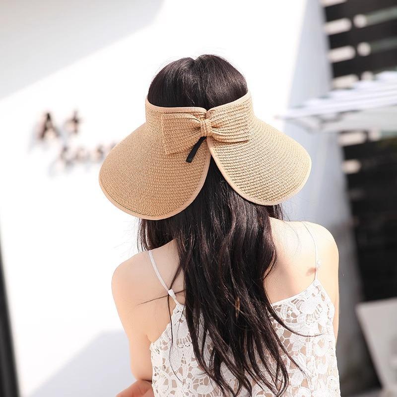 Summer Hat Ladies Empty Hat Roof Hat Sun Hat Foldable Sun Hat Straw Hat Big Edge Sun Protection Hat