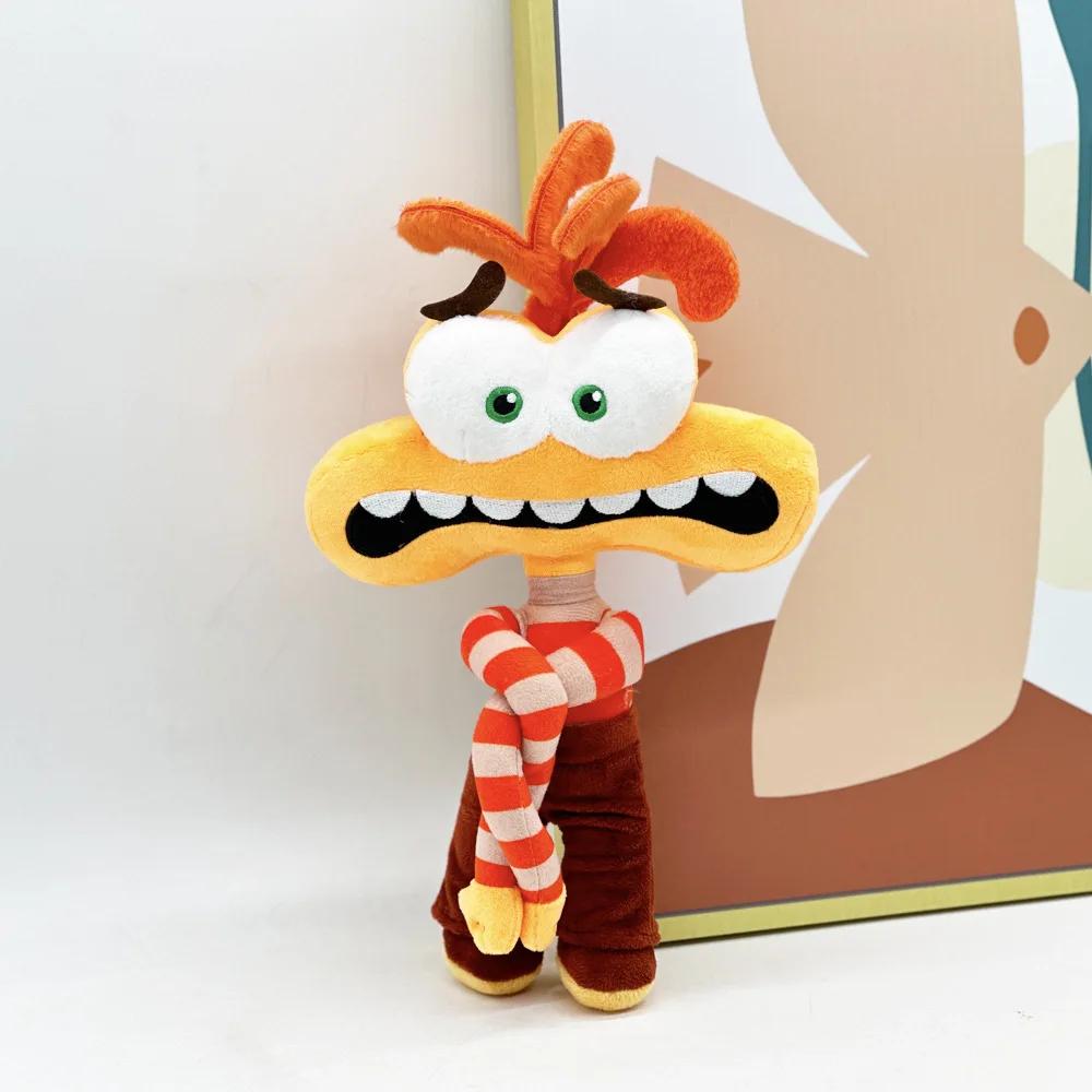 Orange Anxiety Cosplay Plush Brains Secret Service Team Inside Out 2 for Graduation for Birthday for Christmas Children Toys