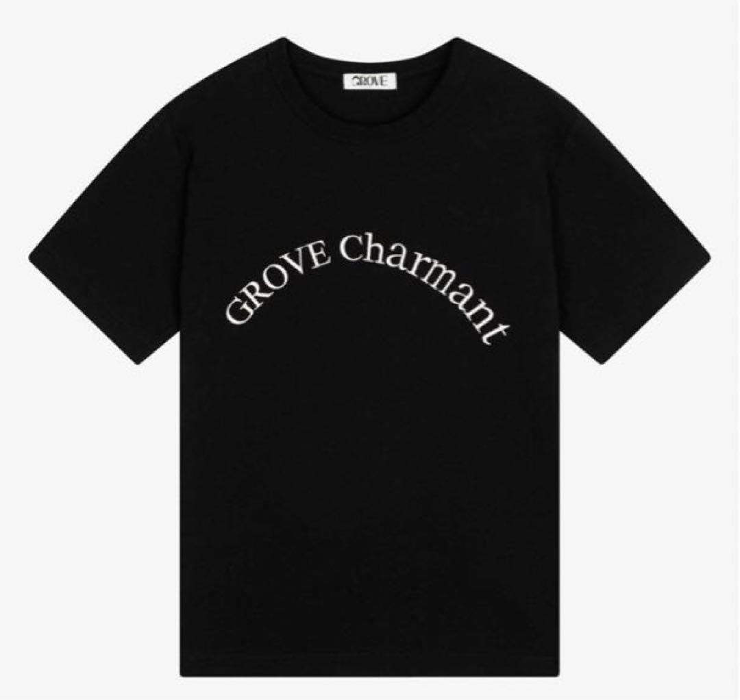 

[Б/У] Футболка GROVE GRVR, черная, корейский бренд, Сеул