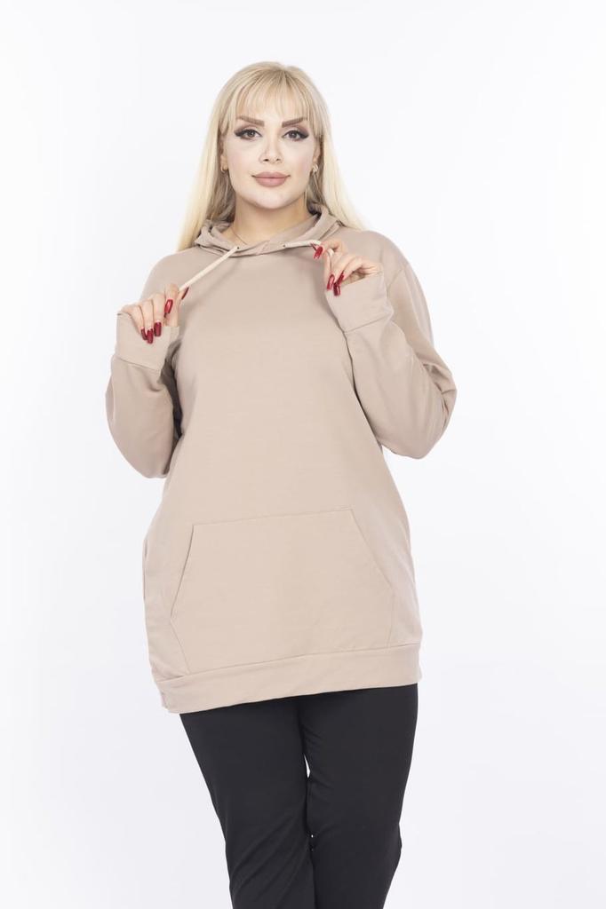 Damska bluza w stylu oversize, odzież plus size, bluza