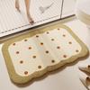 Cartoon-Druck Badezimmer Kaschmir Verdickungsmatte Bad Rutschfeste Teppiche Im Waschbecken Badewanne Boden Teppich Duschraum Fußmatte Memory Foam 3D Pad