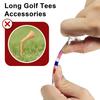 10Pcs Unbreakable Acrylic Golf Tees American Flag Design High Strength Big Cup 8