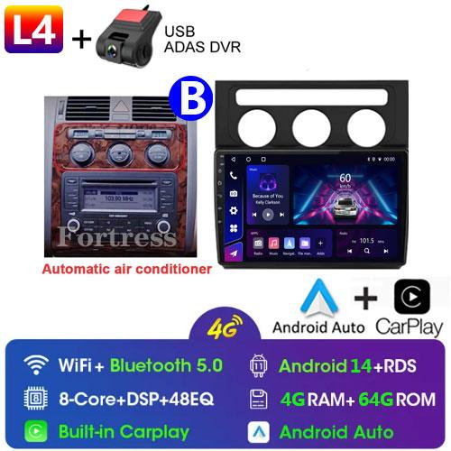 10 inch GPS Navigation Android Auto for Volkswagen Touran 1 2003 - 2010 Car Radio Video Multimedia Player 4G BT Wireless CarPlay