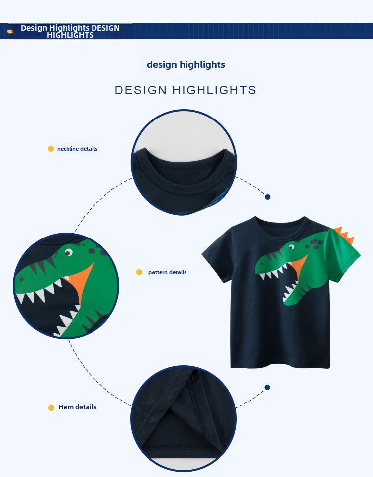 New Summer Boys' Short-Sleeve T-Shirt - European & American Style Kids' Apparel