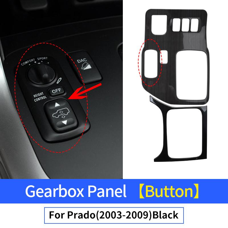 For 2003-2009 Toyota Land Cruiser Prado 120 Central Control Panel Gearbox Anti-Scratch Interior Design Decoration Modification