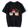 Japanese Cat Anime Neko RaUnisex T Shirt Unisex Women Aesthetic Loose Breathable Vintage Tshirt Harajuku Streetwear Camisetas Hombre