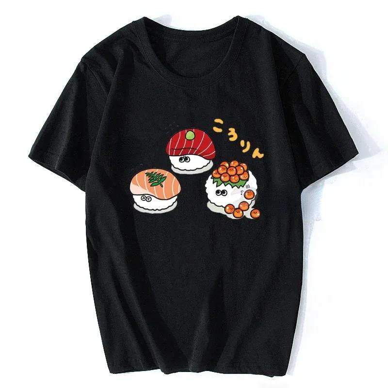 Japanese Cat Anime Neko RaUnisex T Shirt Unisex Women Aesthetic Loose Breathable Vintage Tshirt Harajuku Streetwear Camisetas Hombre
