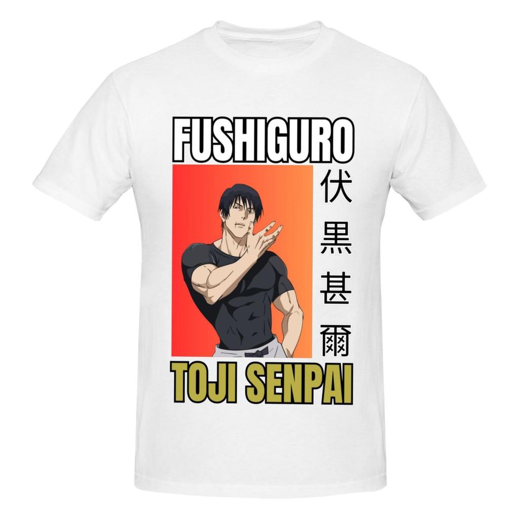 Unisex Jjk Fushiguro Toji T Shirt Streetwear Big Size Oneck Cotton Sleeve Unisex Clothing