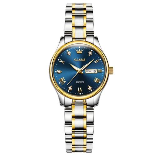 

RORIOS Women s Quartz Analog Watch, Waterproof, Perfect for Commuting, Stylish, Simple, Casual, Perfect for Christmas or Birthdays, Blue