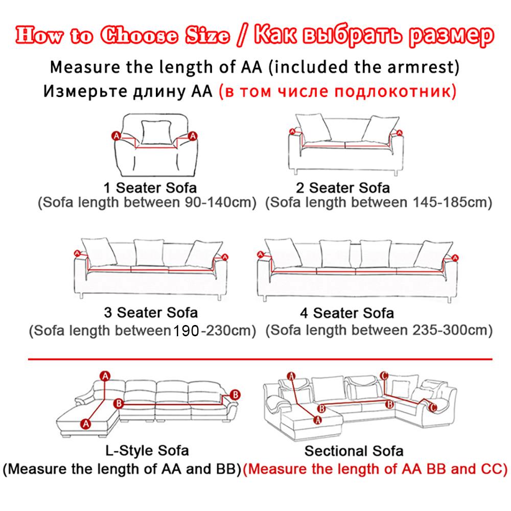 Waterproof Elastic Sofa Covers L Shaped Corner Armchair Slipcovers Solid Colour Living Room Protector