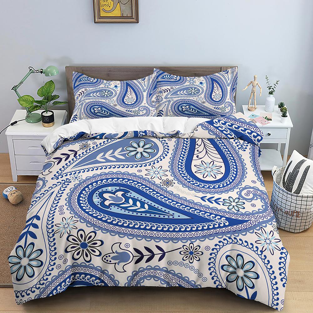 Ethnic Mandala Duvet Cover Set 3D Print Quilt Set Abstract Art King Queen Full Size Polyester Bedding Set For Boys Girls Kids