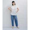 et Rope Blouse sheer blouse for white [Adam Femme] <SET item> Multi-frill women, (10)