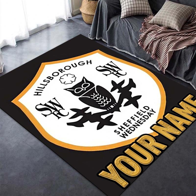 Custom Name Sheffield Wednesday Carpet Rug for Living Room Bedroom Home Sofa Decoration,Kids Play Non-slip Floor Mat