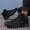 TUINANLE Scarpe sportive da uomo nere, traspiranti, con plateau, scarpe casual antiscivolo per uomo