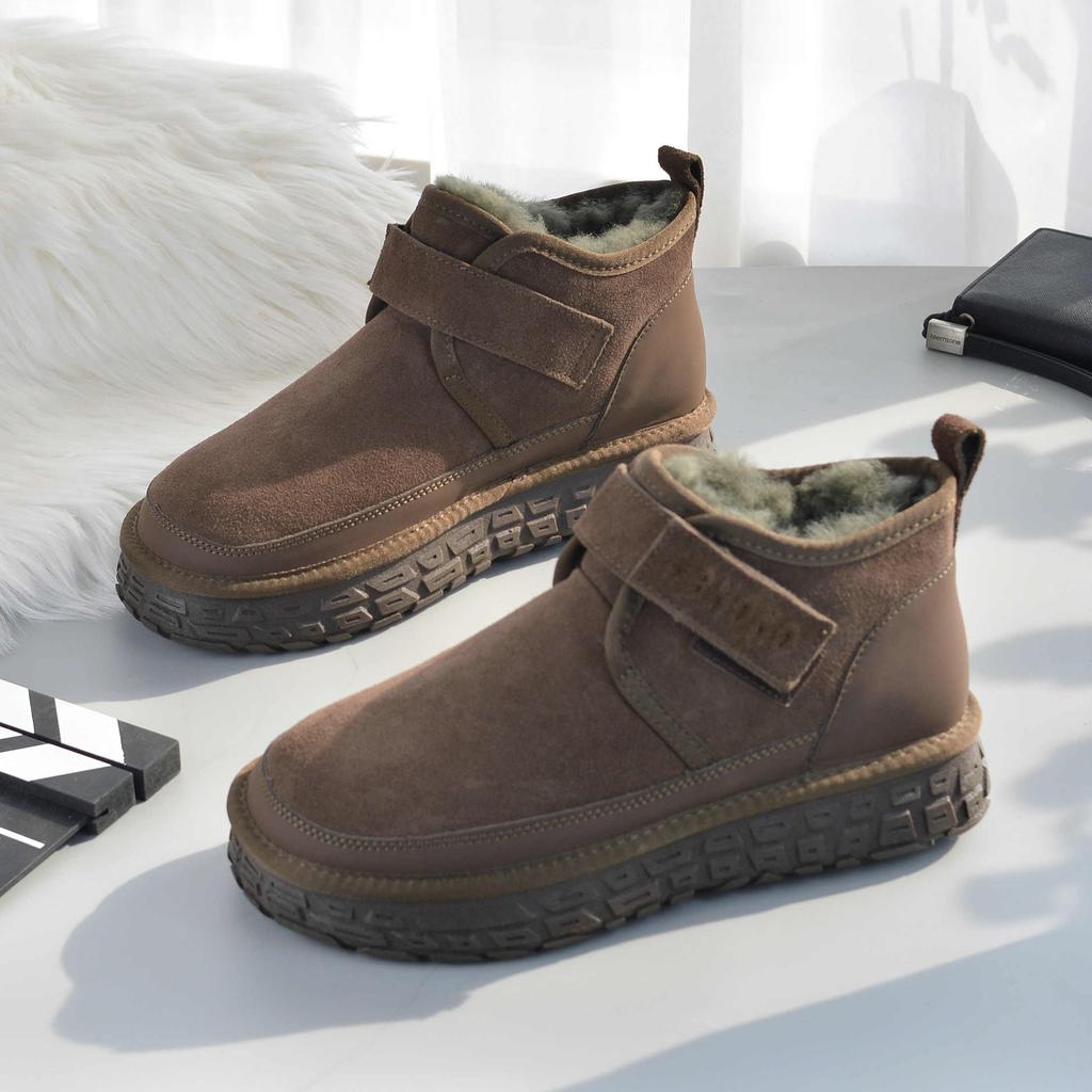 Men's Casual Shoes, Winter Multi-functional Fleece Warm Work Boots, Outdoor Anti-slip and Wear-resistant Snow Boots
