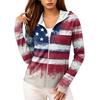 Women's Full Zip Hooded Jacket with Pockets Long Sleeve Lightweight Sun Protection Outerwear for Outdoor Activities