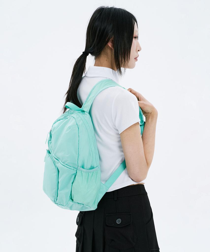 Hanahi Double Diagonal Zipper Backpack Mint