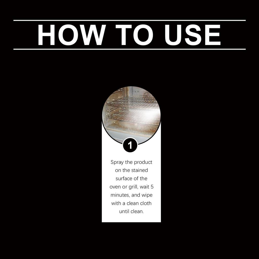 Oven Cleaner Household Kitchen Cleaner Oil And Dirt Oven Spray Cleaner Is Suitable For Various Ovens,237ml