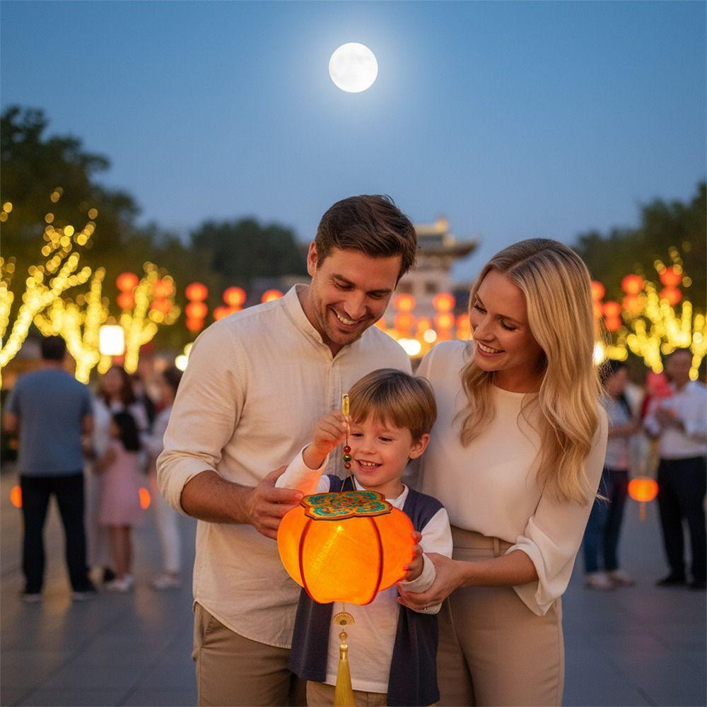 Persimmon RUYI Chinese New Year Lantern Kit DIY Accessories with Light New Year Hanging Lantern Celebration Handheld