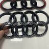 a1 A7 2012-2023 4 Ring Logo ABS Directly Covered Emblem Car Hood Front Grill Rear Trunk Emblem Badge A7 Refit Accessory 3e rvxb6