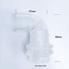 Complete Aquarium Pipe Fittings Set: Transparent ABS Water Inlet/Outlet Connectors with Extended Male/Female Threads & Bottom Filter Elbow.