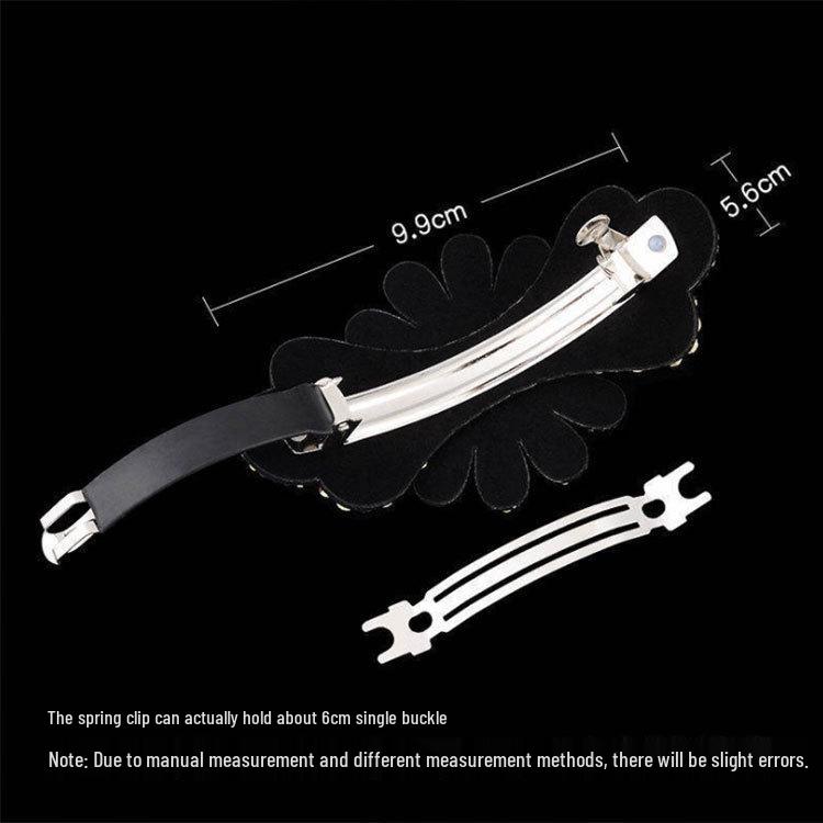 Elegante Grampo de Cabelo Coreano com Strass: Presilha Diamante para Cabelo Preso para Mulheres