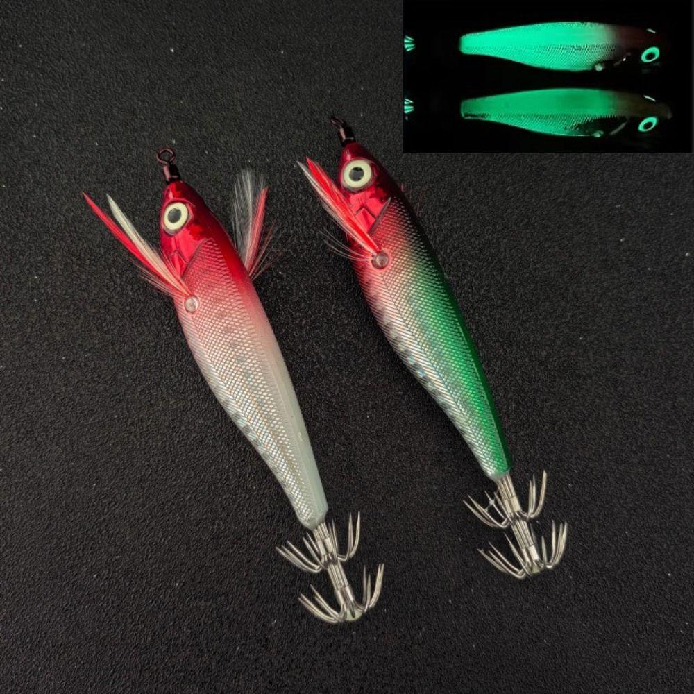 2pcs/set Luminous Design Shrimp Fishing Lures 10cm Length Shrimp Prawn Lure Saltwater Fishing