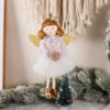 Cute Xmas Tree Hanging Ornaments Plush Plush Gauze Skirt Angel Angel Doll Pendant  Merry Christmas