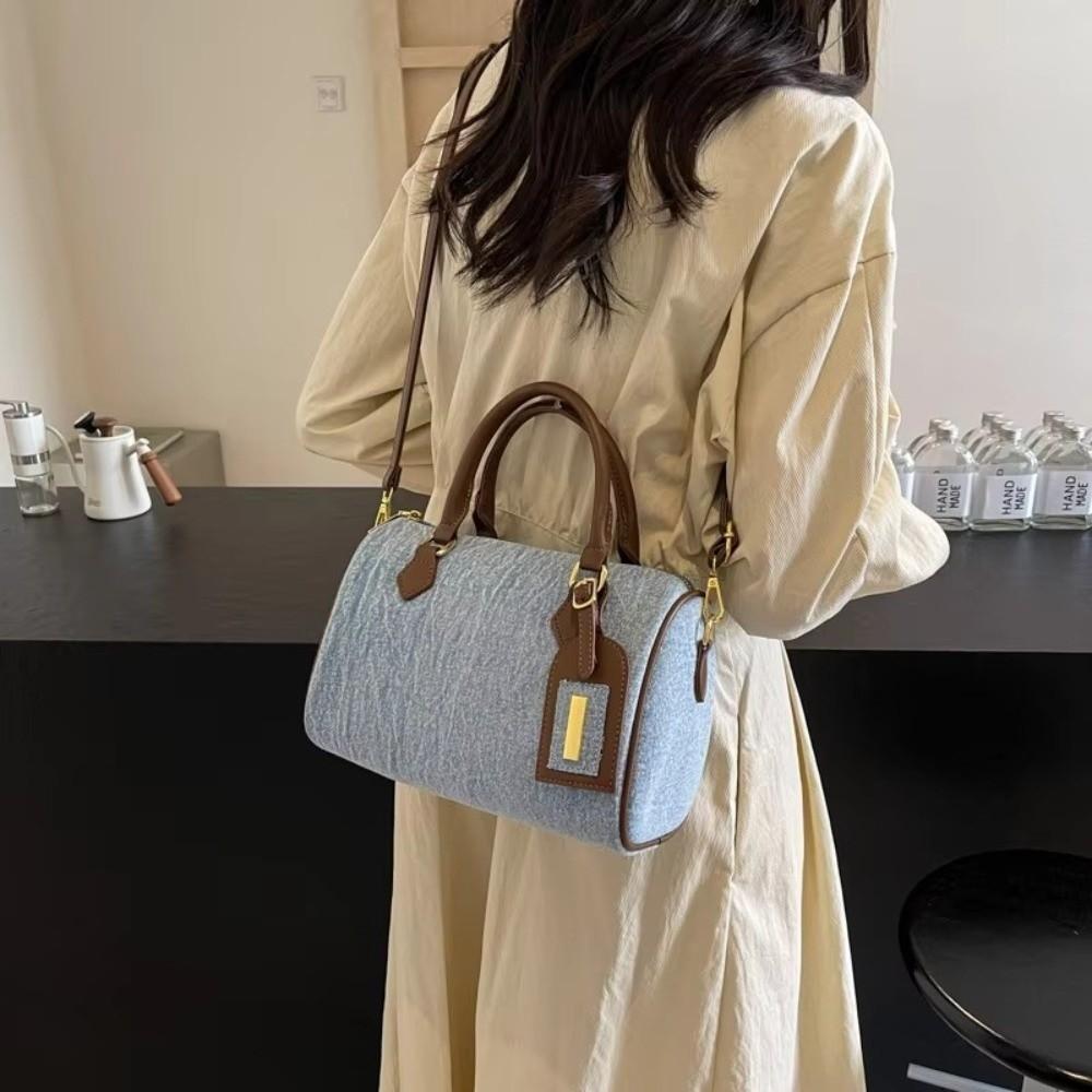 Fashion Retro Denim Pillow Crossbody Bag Versatile Casual Shoulder Bag Handbag High Quality Messenger Bag