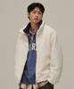 Stand Collar Reversible Sherpa Jacket Ivory
