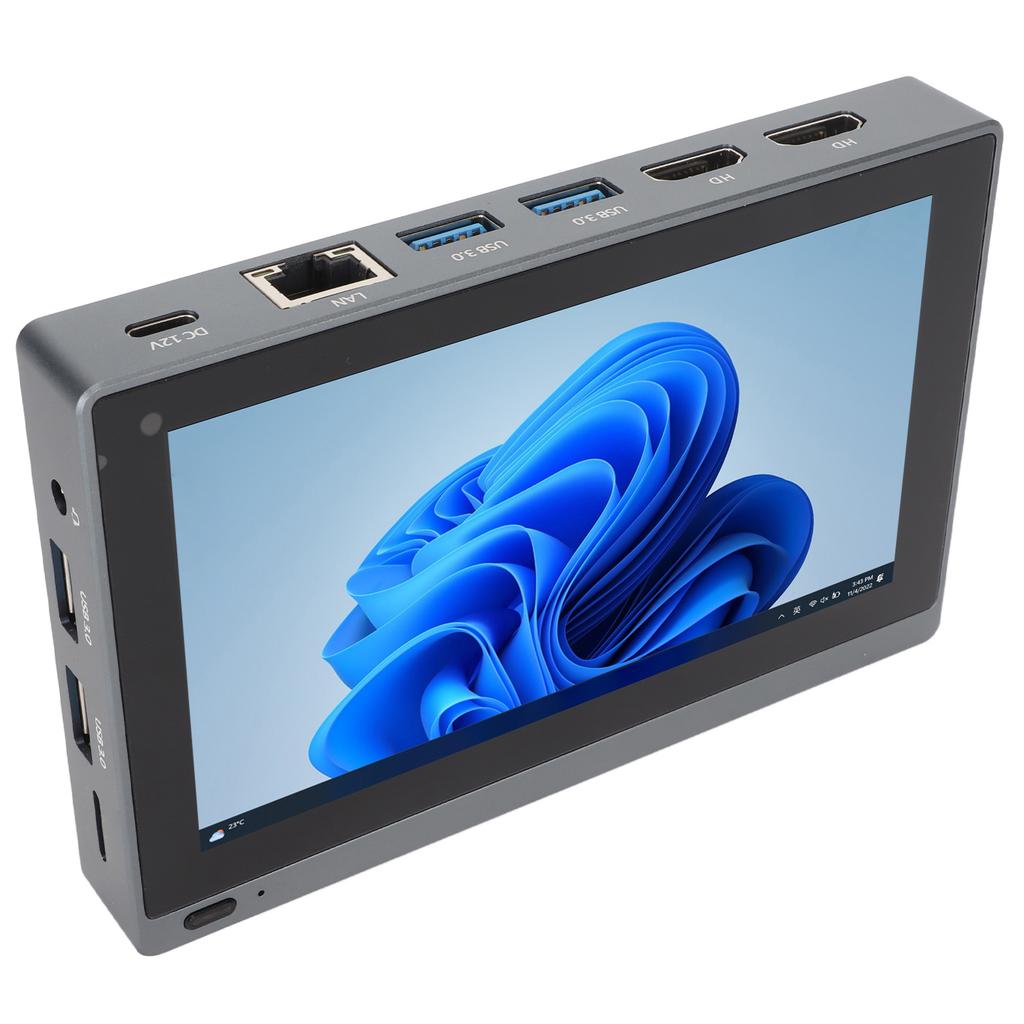 Windows 11 için 5,5 inç Dokunmatik Ekranlı Mini PC 8GB 128GB 2,4 GHz 5,0 GHz WiFi 6.0 Uzaktan Destek Mini Bilgisayar 100‑240V