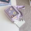Ins Style Transparent Badge Crossbody Bag for Korean Girls Casual Mobile Phone Bag Anime Hanging Bag Display Product Bag