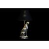 Desk Lamp - African Design - Silver, Black, Gold - 26x26x46 Cm - Polyester Resin