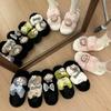 Cute cartoon doll fluffy slippers women wear thick-soled non-slip cotton slippers in autumn and winter women's one-word drag