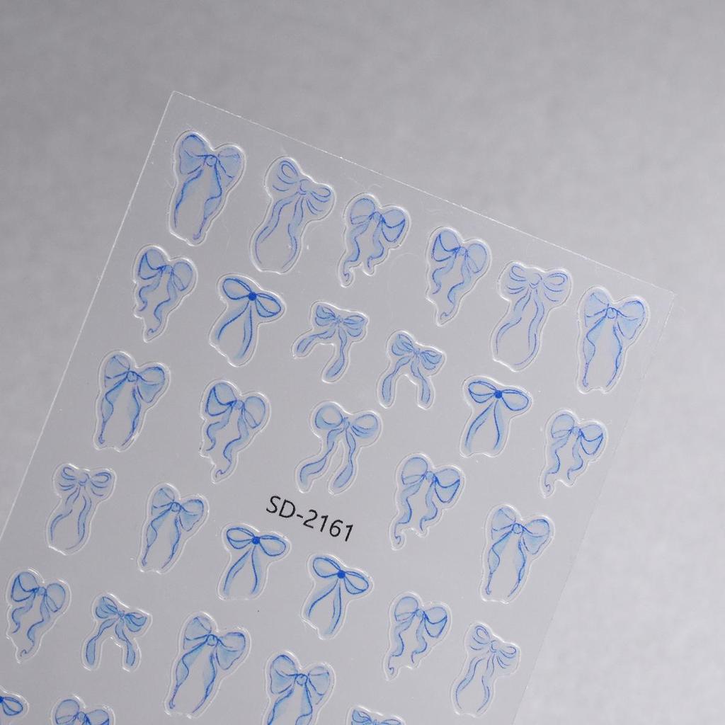 Colorful 3D Nail Stickers: Streamers, Bows, Ballet Shoes, Thin & Tough DIY Decals.