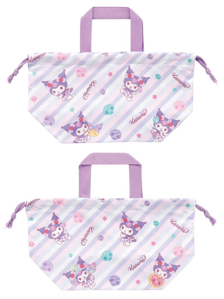 Skater Lunch Drawstring Made in Sanrio Kuromi Fancy Snacks Children's Bag, Japan, & Weets, Girls' KB7SN-A