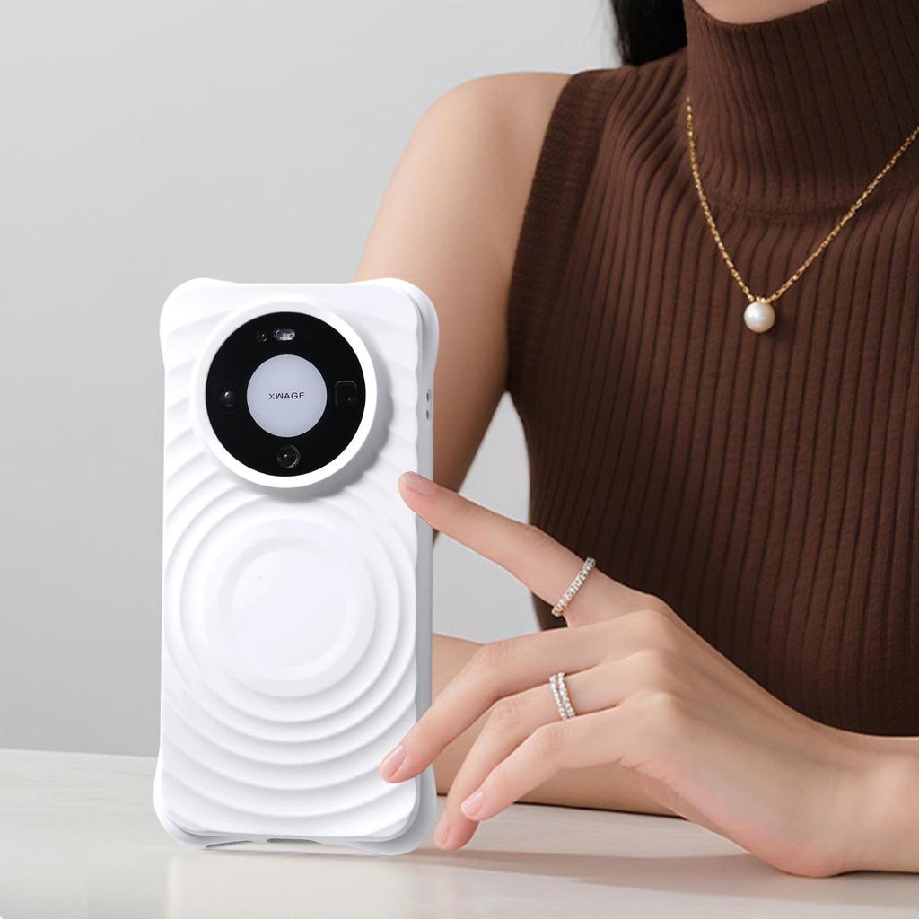 Huawei Mate80 Pro Liquid Silicone Magnetic Wave Drop-Proof Case