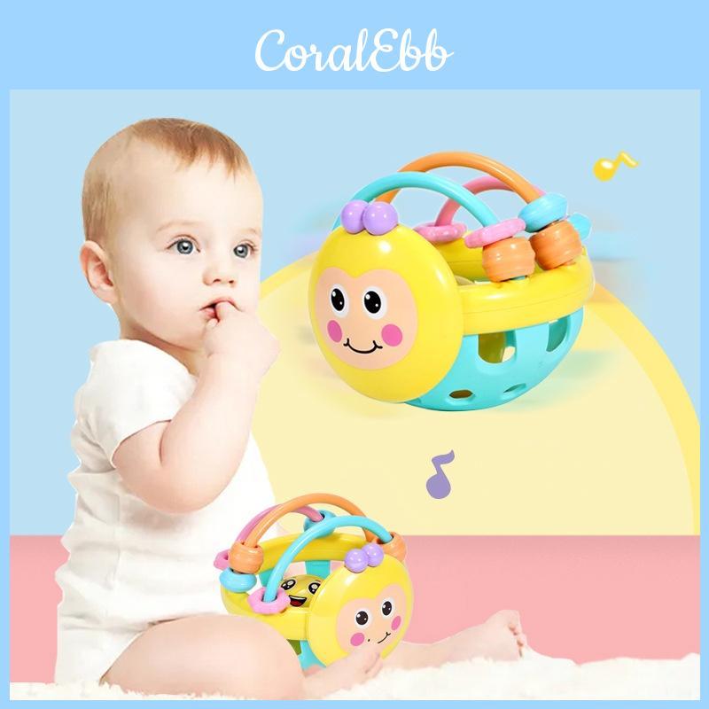 Bunte Baby Biene Weichgel Bettglocke Rassel Spielzeug Hand Greifball Spielzeug Kinderspielzeug