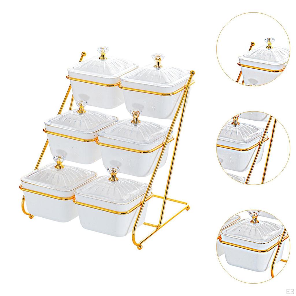 Appetizer Plate for Dried Fruits And Nuts with Shelf