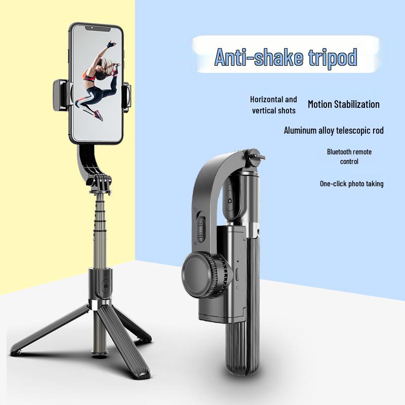 Bluetooth Integrated Selfie Stick with L08 Gimbal Stabilizer and Anti-Shake Tripod