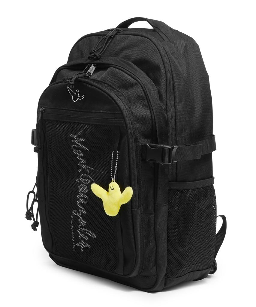 Mark Gonzales [Free Keyring] Angel Keyring Mesh Authentic Backpack - Black