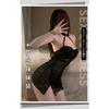 Domila Erotic Underwear Perspective Nightdress Sexy Lace Neck Cheongsam Hot Free Temptation Pajamas F396