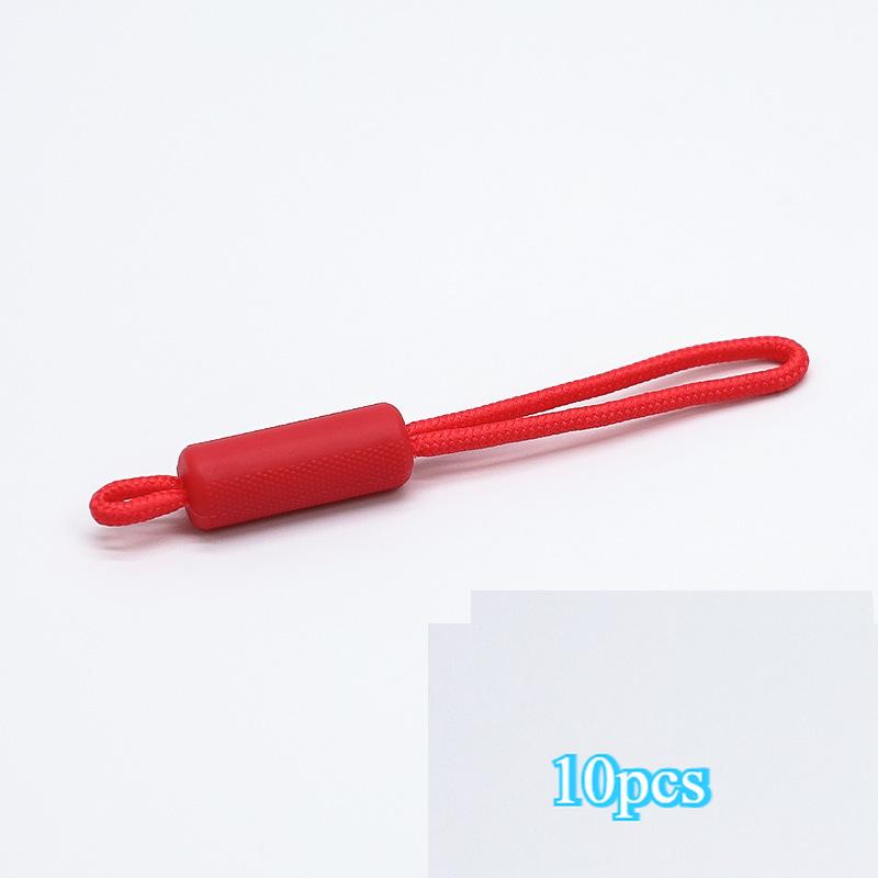 10PCS Long Handle Zipper Pullers Zipper Slider Extension Rope Garment Bag Zipper Repair Tools DIY Sewing Supplies