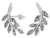 Oxidized Silver Jewelry Set Twig Silver Leaf Set